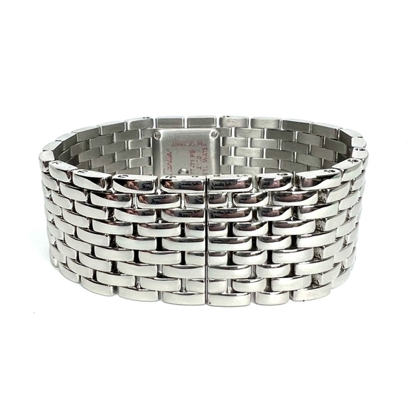 CARTIER Panthere RUBAN Quartz 21.5mm Steel 0.40TCW Diamond Arabic Pink MOP Watch main image 8